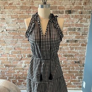 Black & White Gi Guam Tiered Dress Sz XS